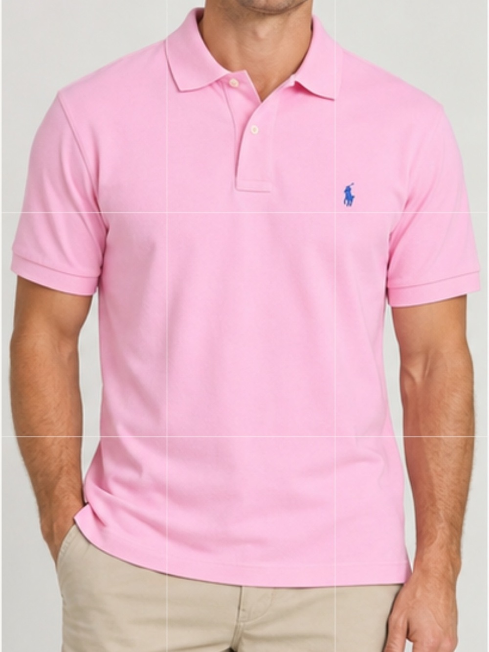 NEW Polo Ralph Lauren Cotton Short Sleeve Polo Shirt Pink Size Large